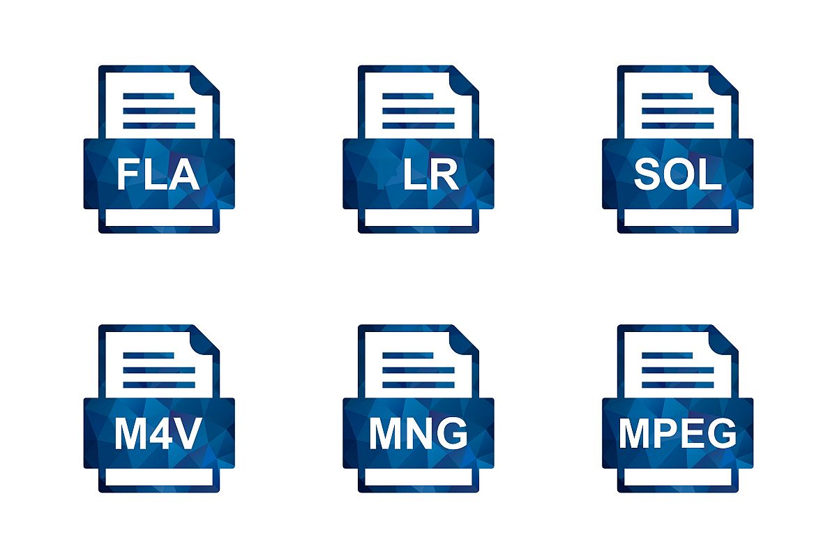 Set Of File Formats Icons example image 1