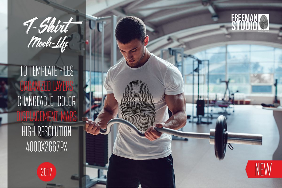 Sport T-Shirt Mock-Up Vol.2 2017 example image 1