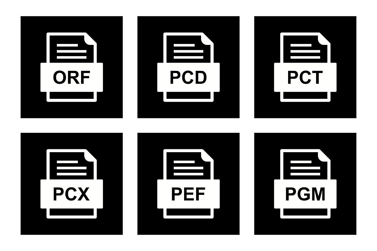 Set Of File Formats Icons example image 1