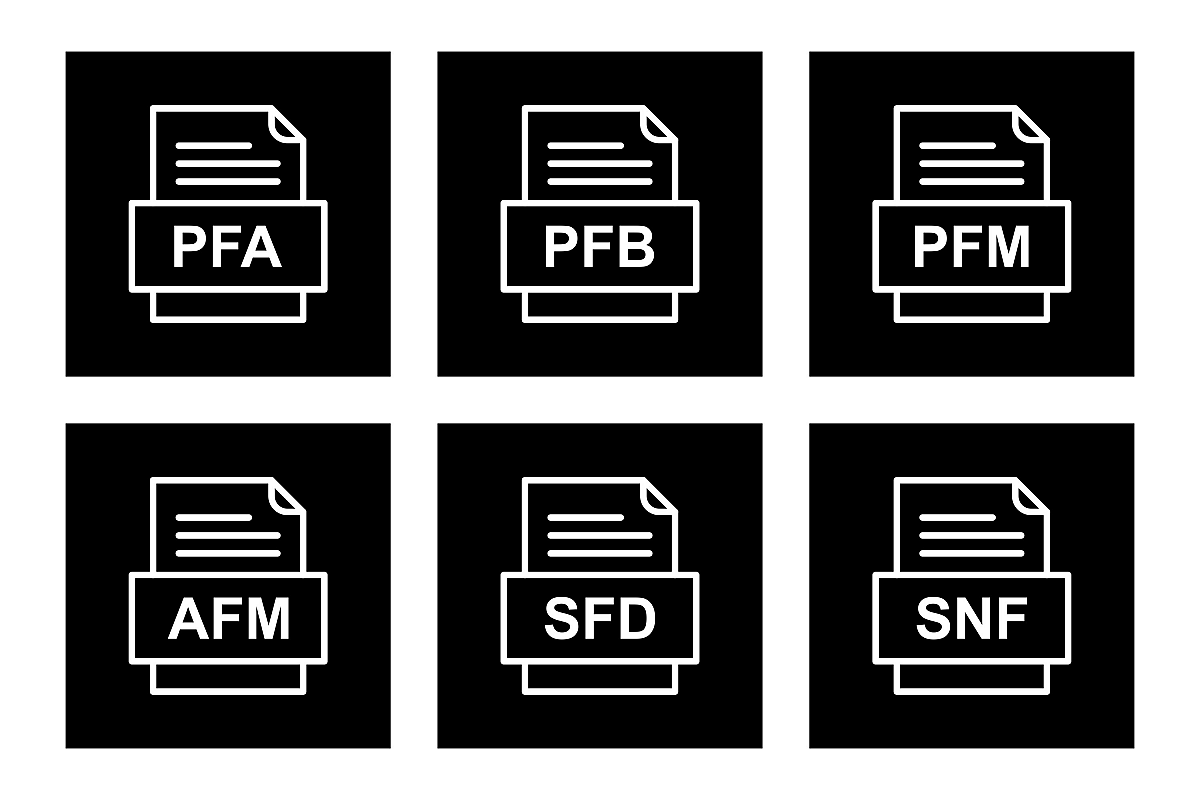 Set Of File Formats Icons example image 1
