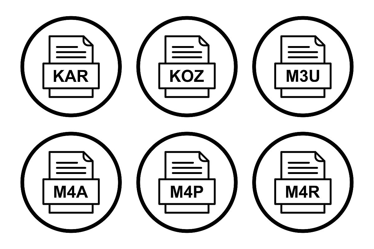 Set Of File Formats Icons example image 1