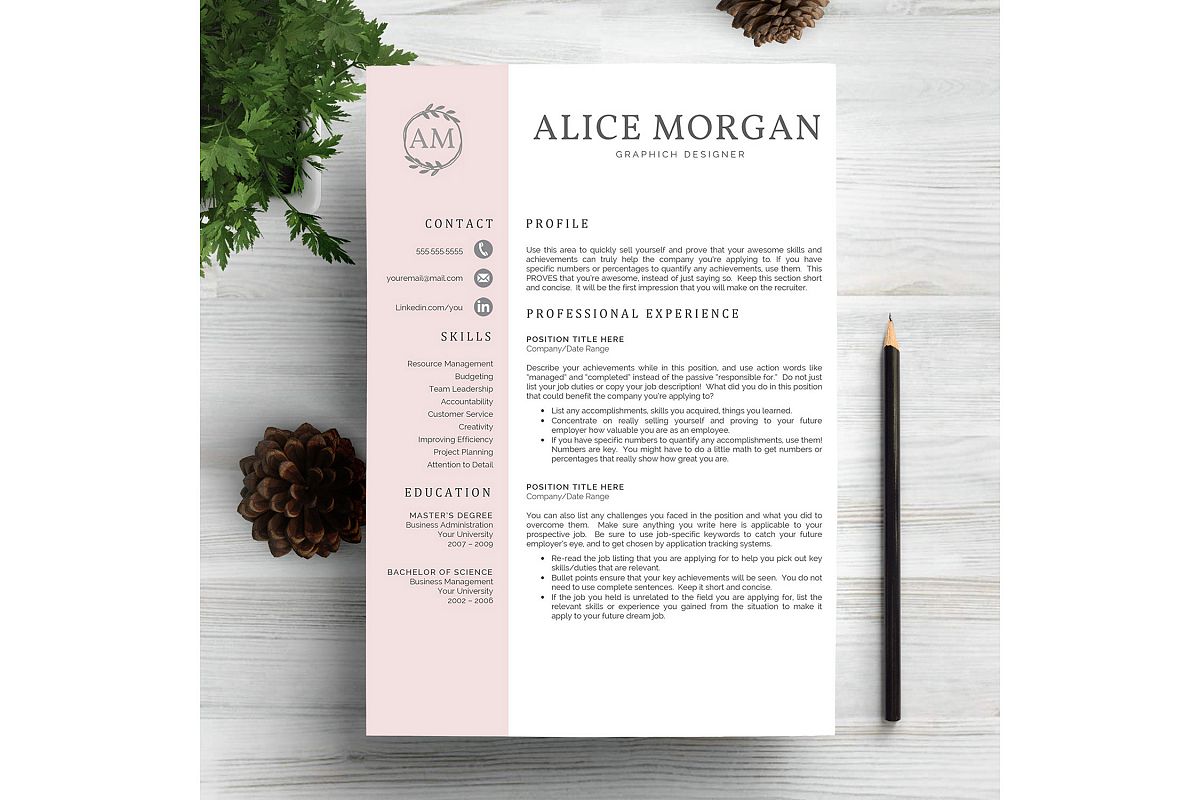 Creative Resume Template example image 1