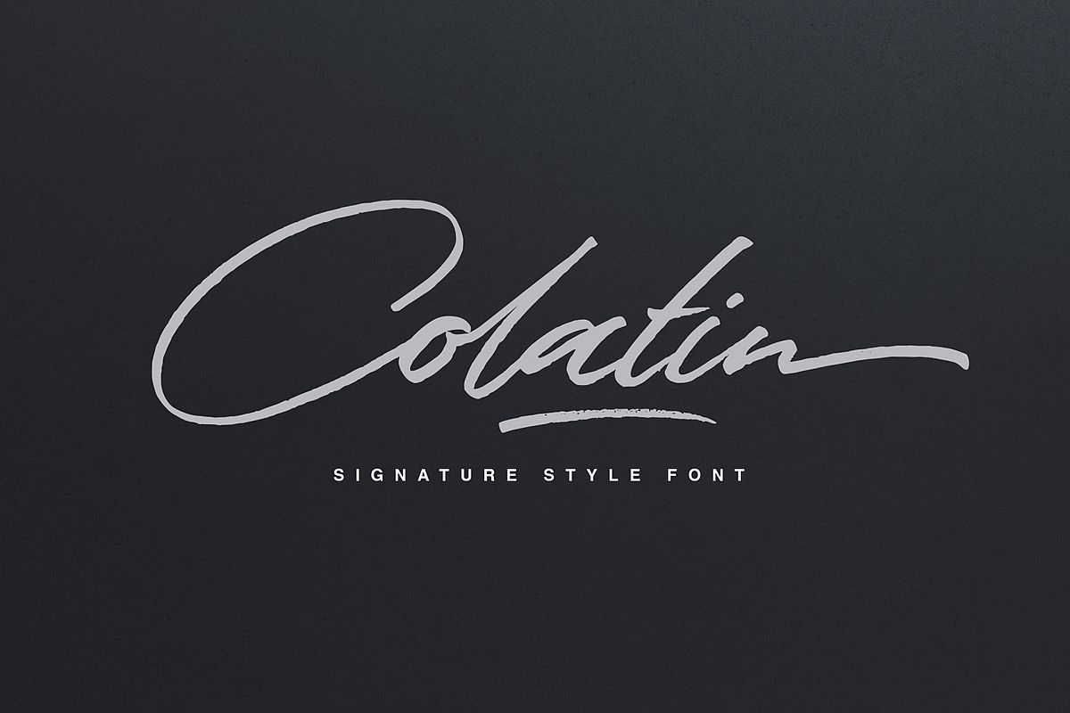 Colatin Script example image 1