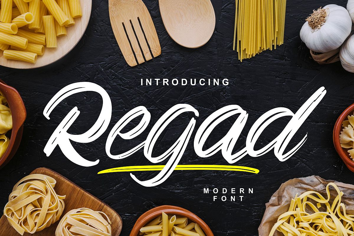 regad | Modern Food Font example image 1