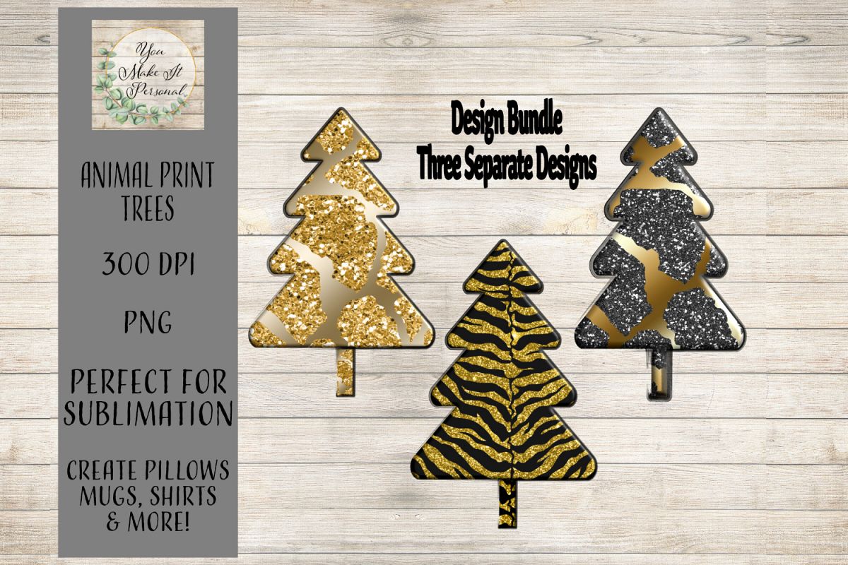 Animal Print Christmas Tree Bundle example image 1