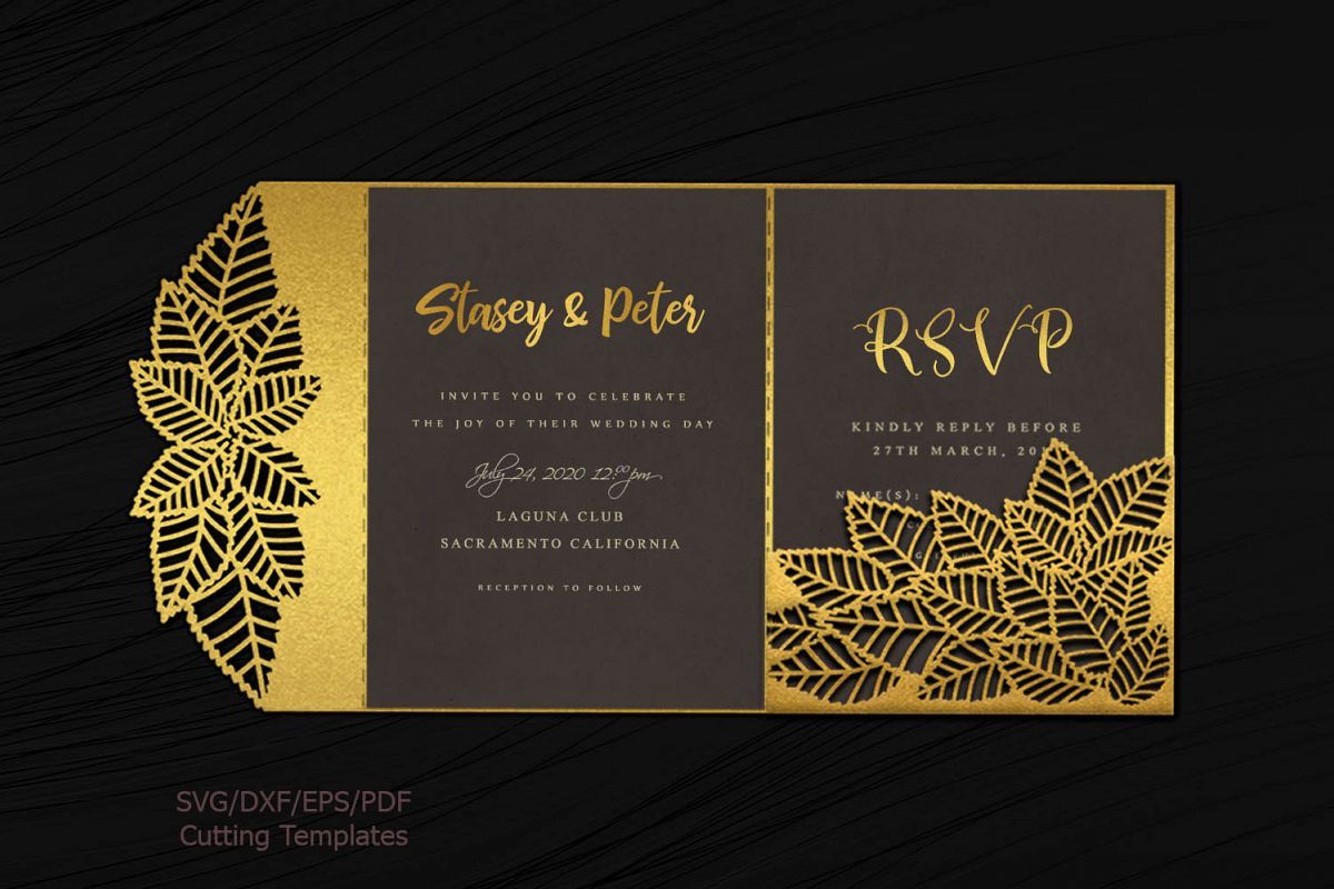 Download Trifold Wedding Invitation Torte