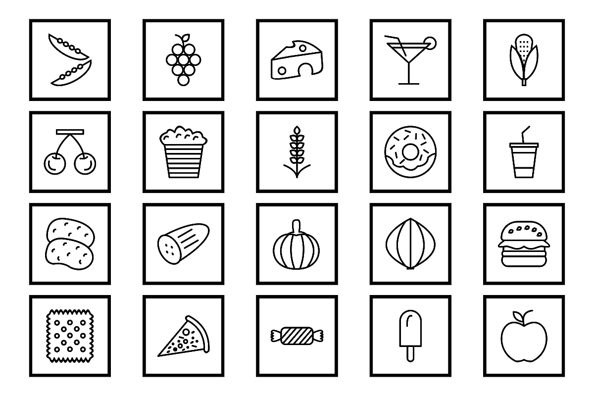 Set Of Food Icons example image 1