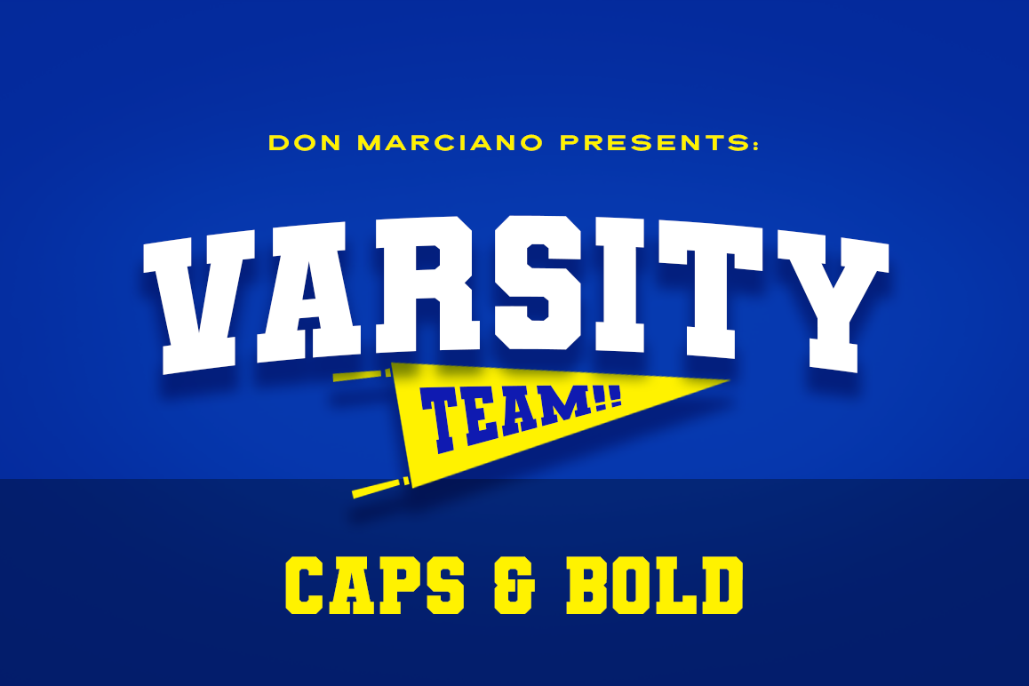 Varsity Team Sports Font example image 1