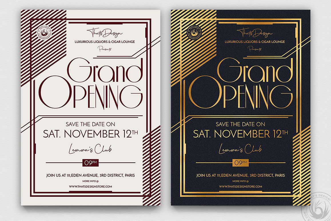 Grand Opening Flyer Template V2 example image 1