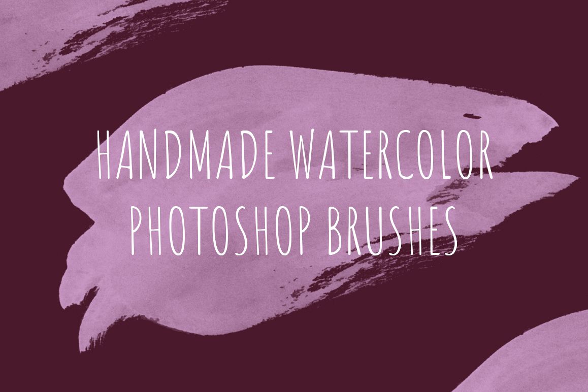68 handmade watercolor PS brushes example image 1
