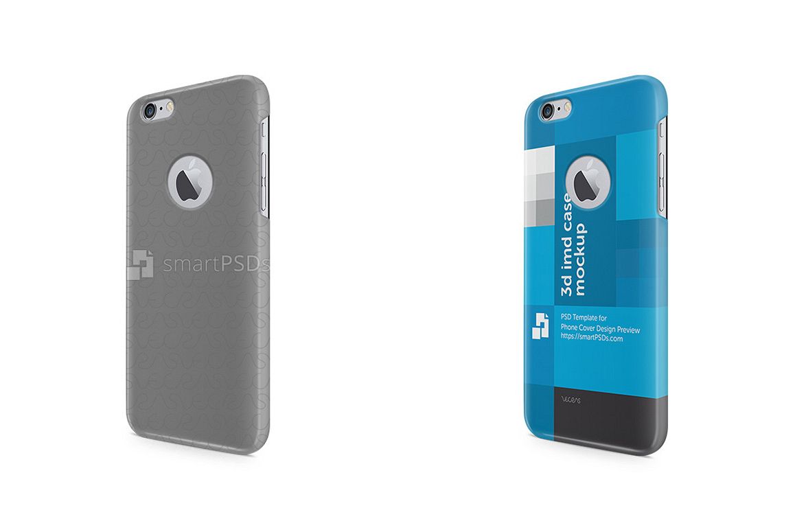 Apple iPhone 6s Logo Cut 3d IMD Mobile Case Design Mockup 2015 example image 1