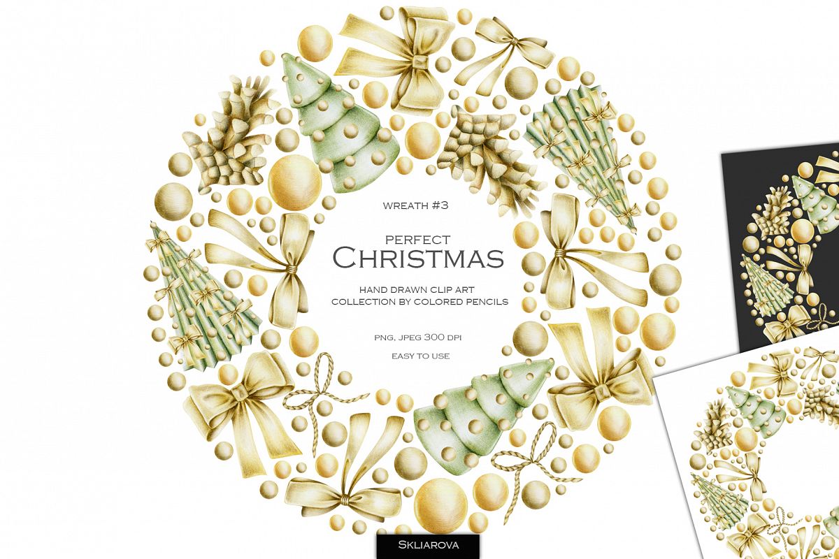 Perfect Christmas. Wreath #3 example image 1