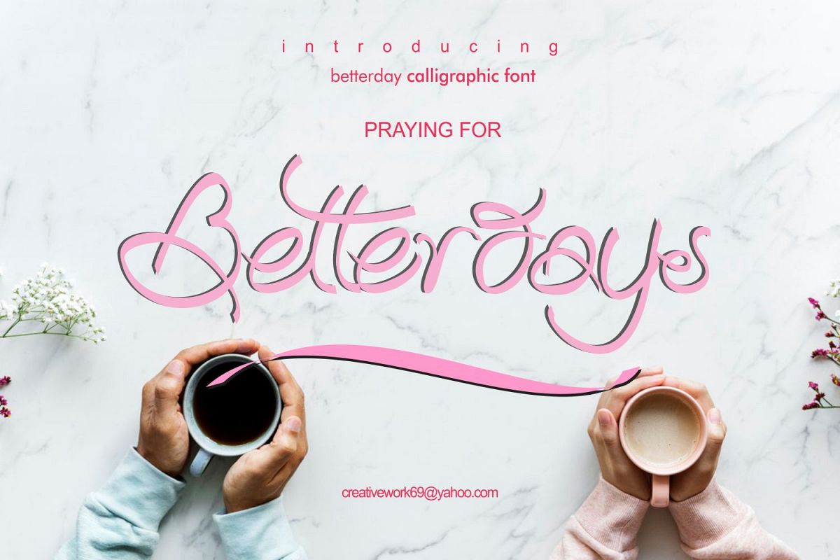 Betterday Calligraphic example image 1