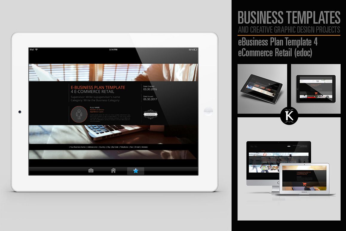 eBusiness Plan Template 4 eCommerce Retail (edoc) example image 1