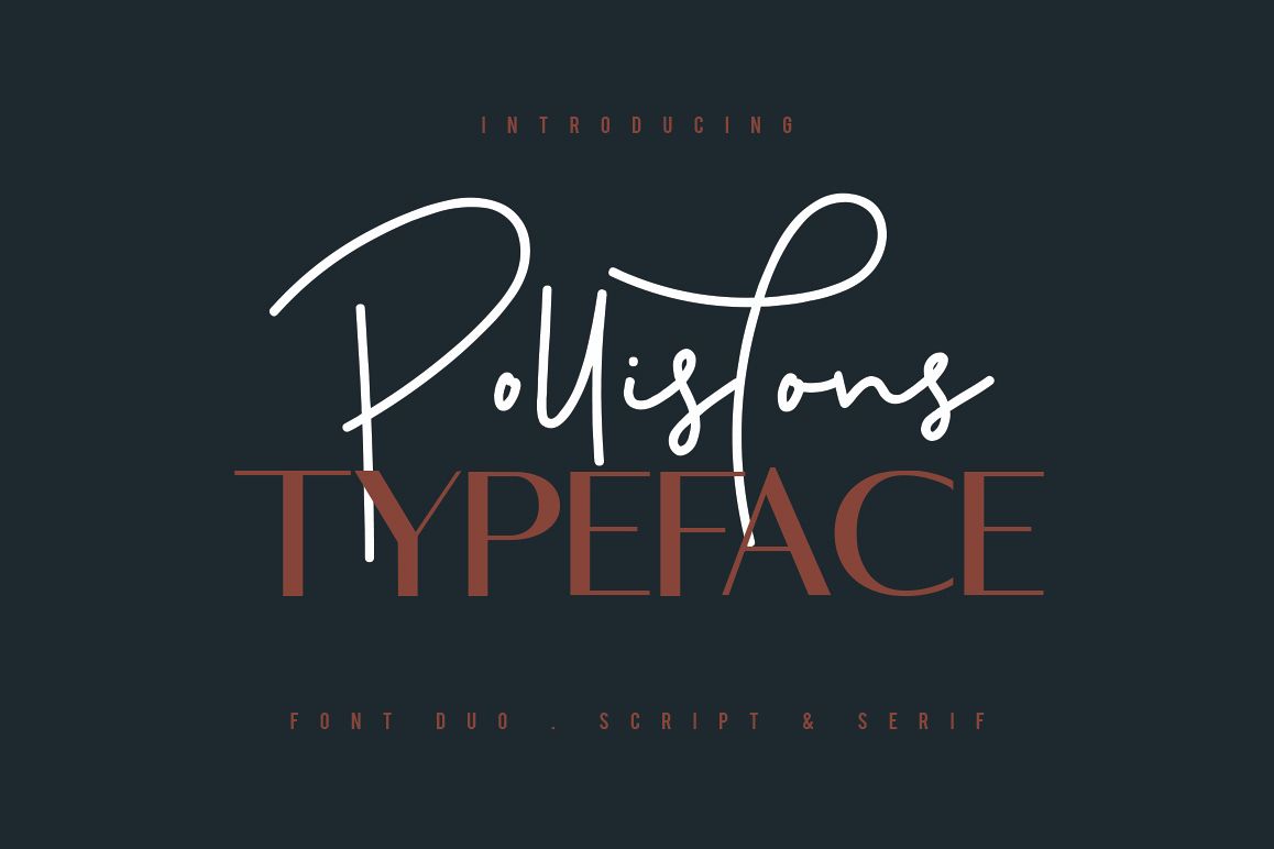 Pollistons Signature Font example image 1
