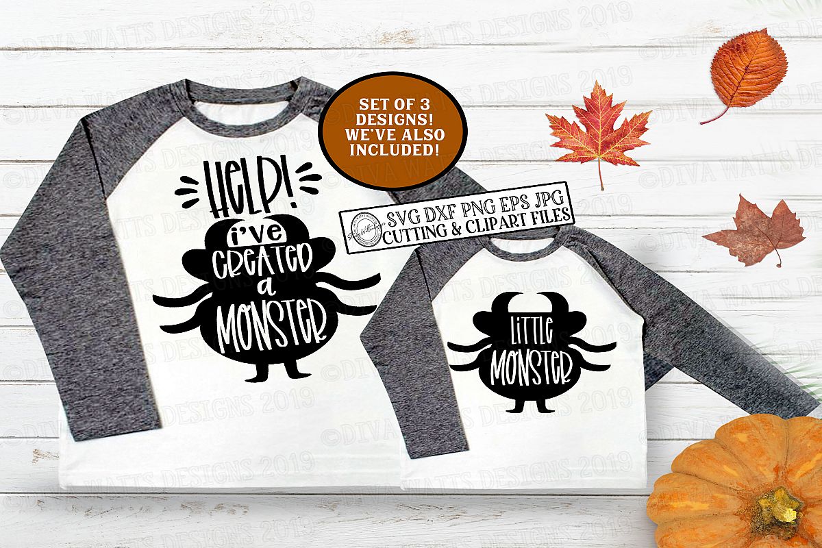 Help! I've We've Created A Monster Halloween Cutting File example image 1