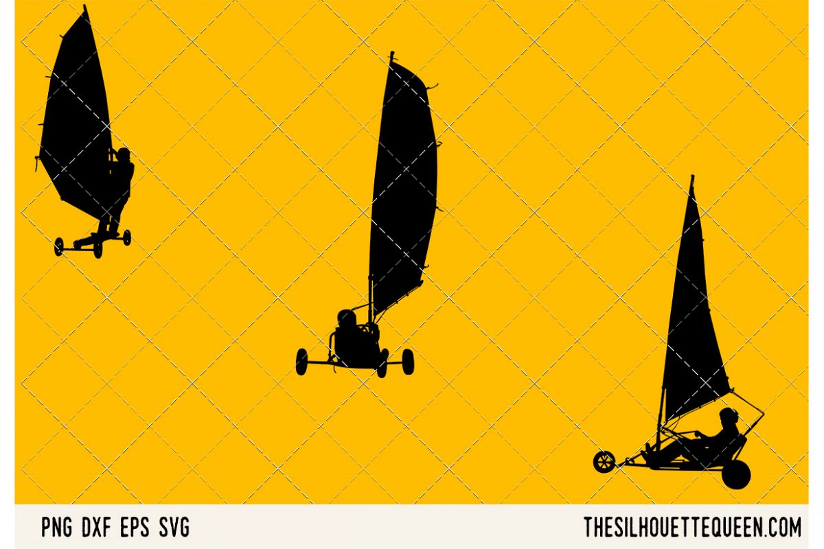 Land Windsurfing SVG example image 1