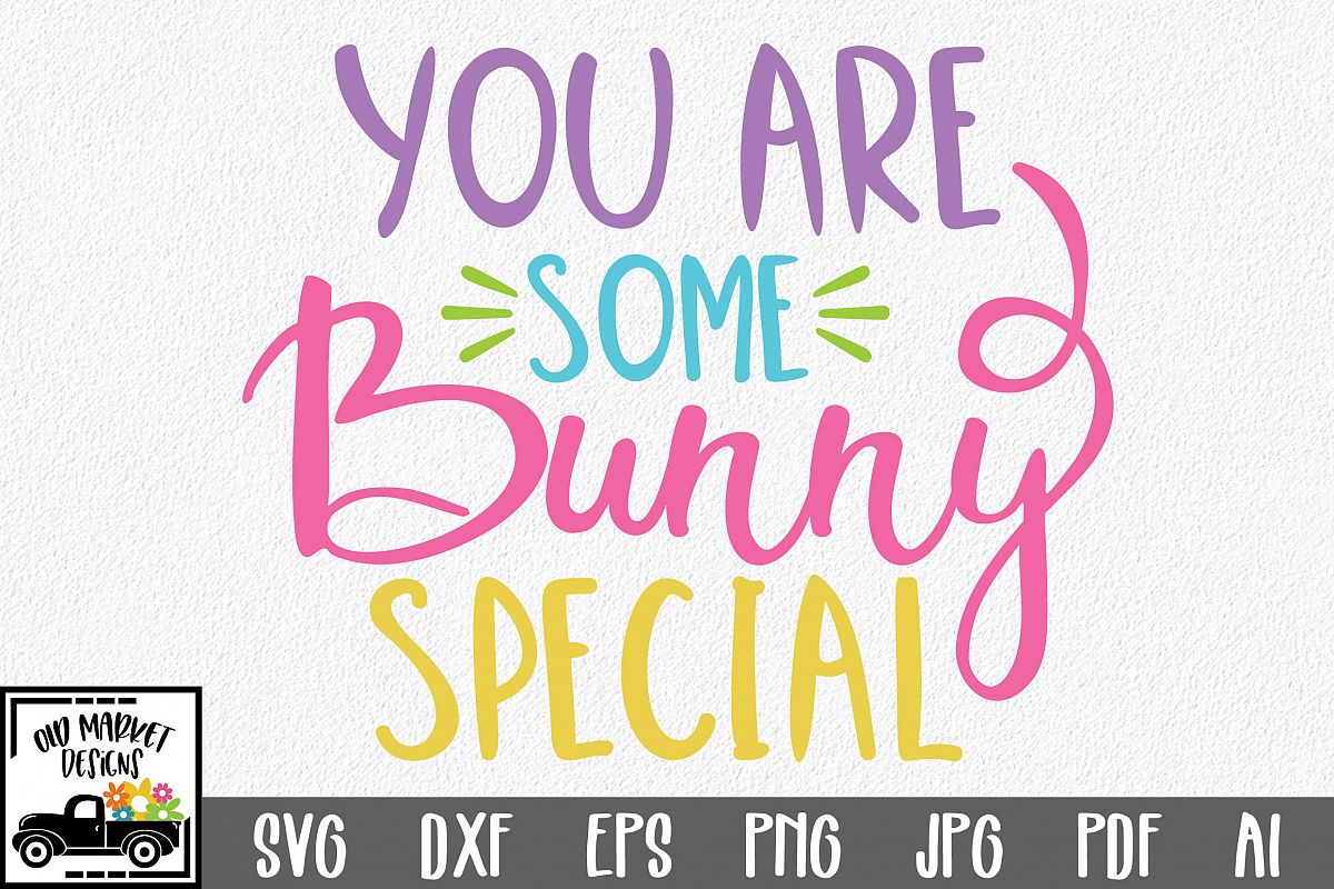 Easter SVG Cut File - You are Some Bunny Special SVG DXF EPS example image 1