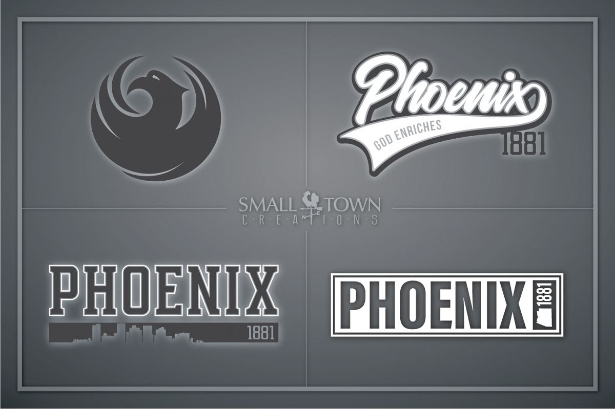 Phoenix, God Enriches - slogan, Arizona, PRINT, CUT & DESIGN example image 1