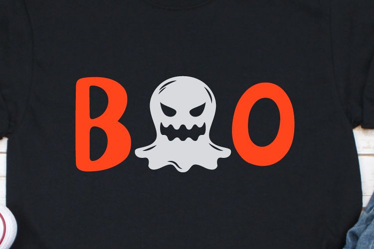Boo Svg, Halloween Svg, Halloween Tshirt, Svg Files, Ghost example image 1