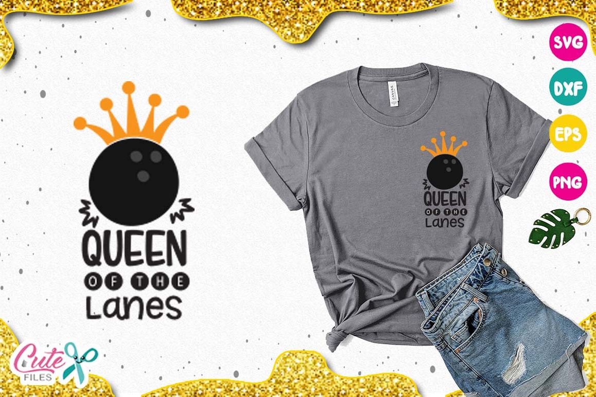 Queen of the lanes SVG, cut files for craftter example image 1