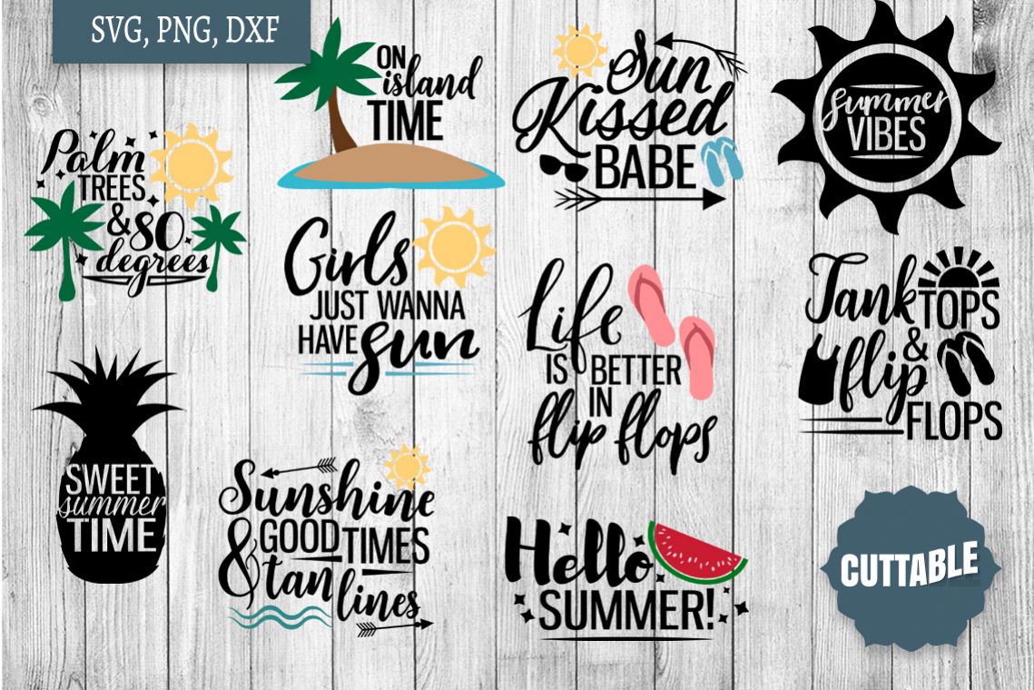 Download Summer SVG bundle, Summer quote cut files, Summer Cut ...