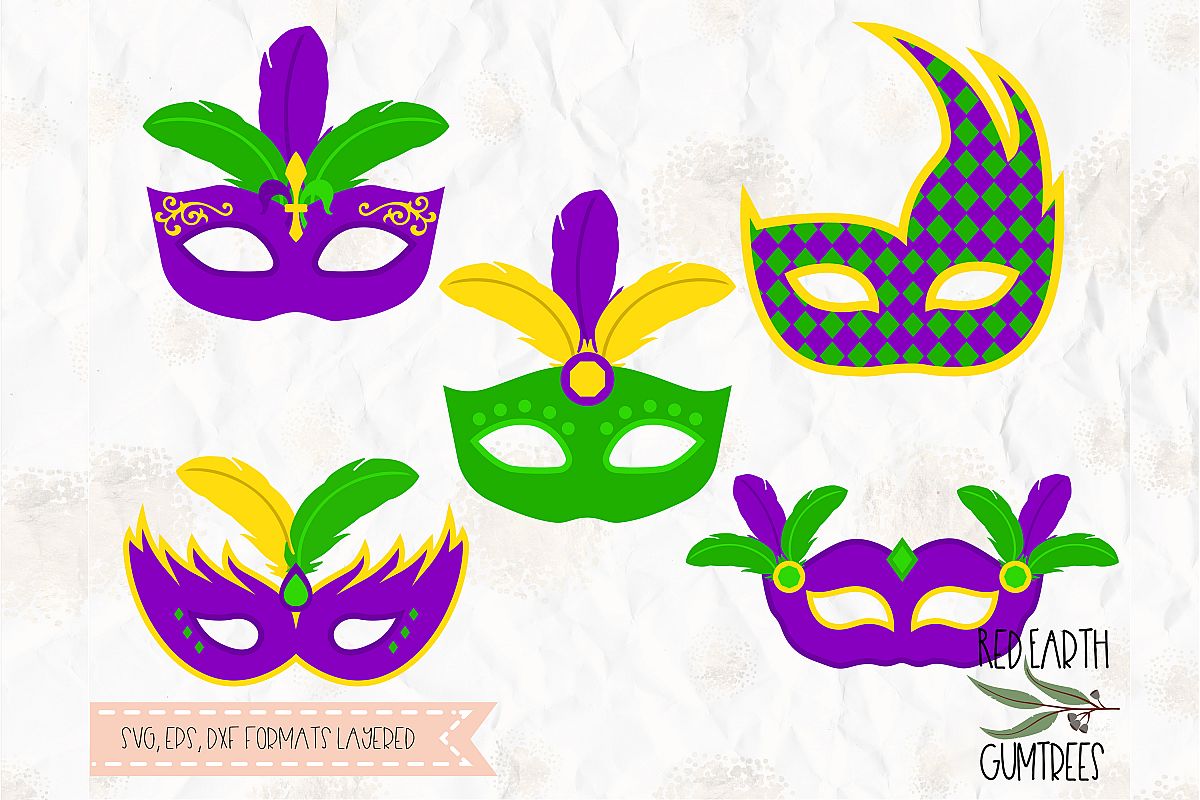 Download Mardi Gras mask, Mask with feathers, Carnival mask SVG, EPS