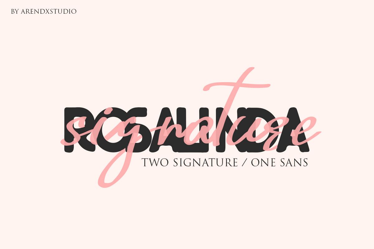 Rosalinda Three Font example image 1