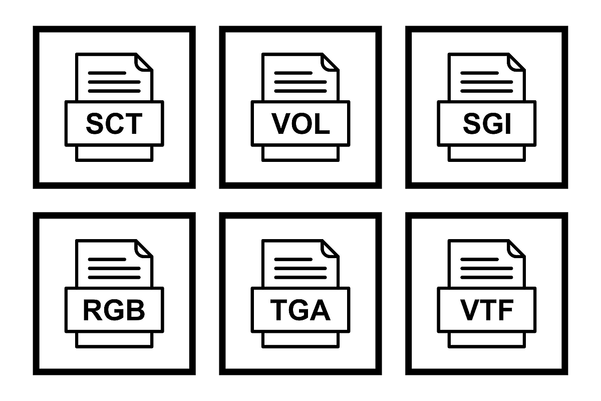 Set Of File Formats Icons example image 1