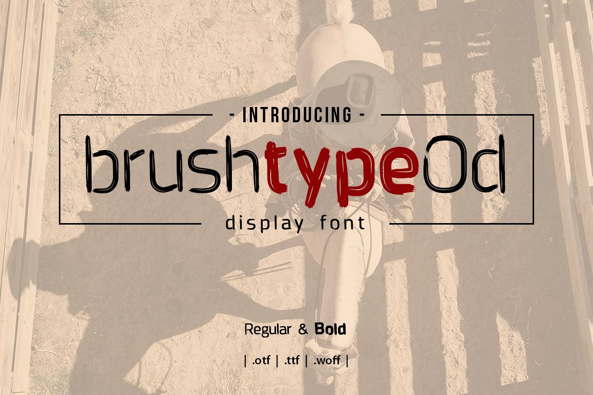 Brushtype Od Display Font example image 1