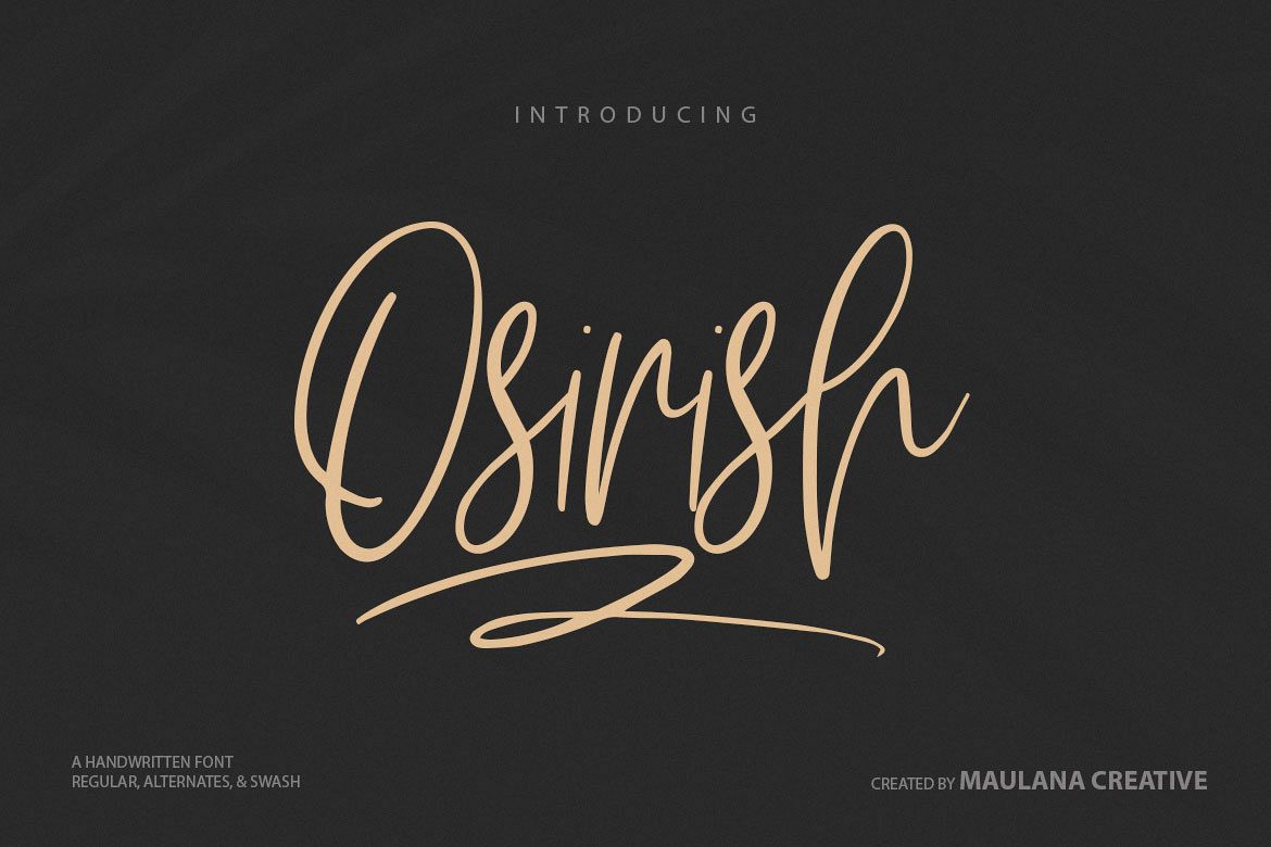 Osirish Handwritten Font example image 1