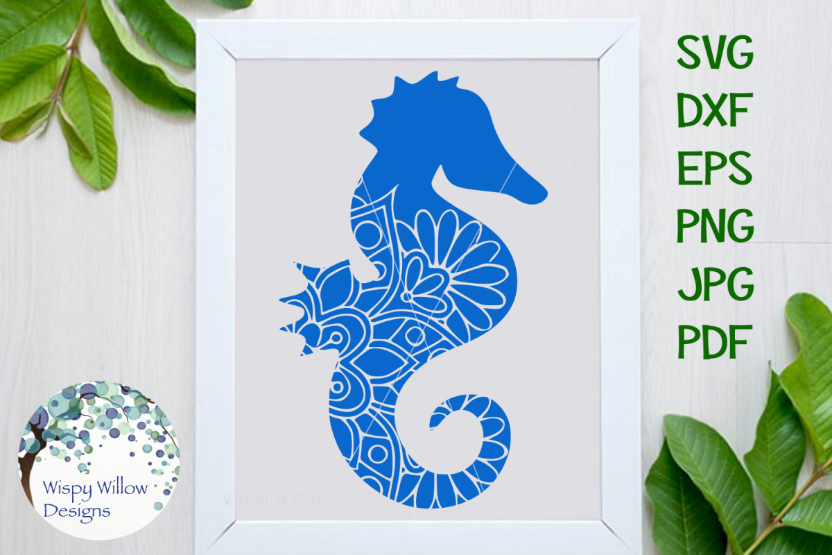 Download Seahorse Mandala Animal Mandala Svg Cut File 86544 Svgs Design Bundles