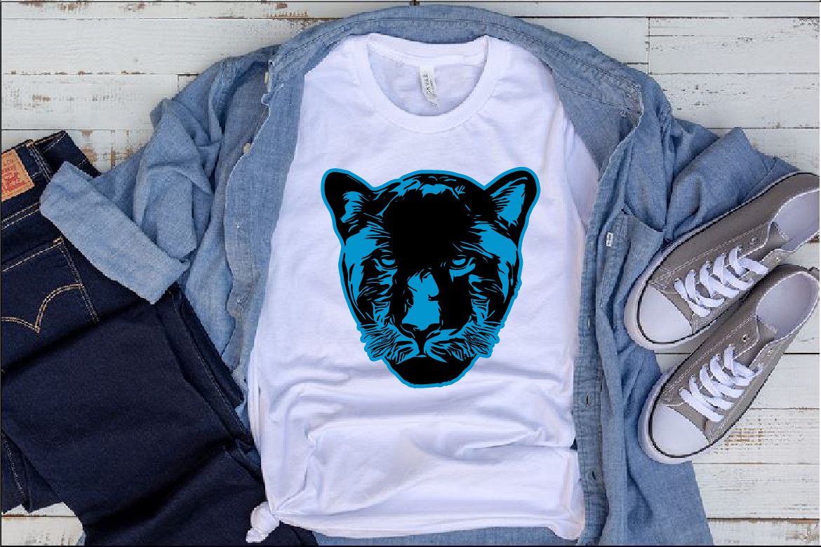 Panthers Head SVG Cutting Files Panther1057s example image 1
