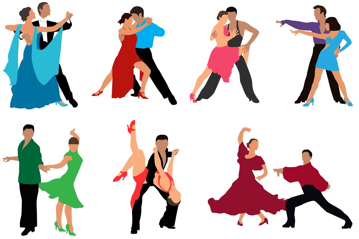 Dancing couples colour example image 1