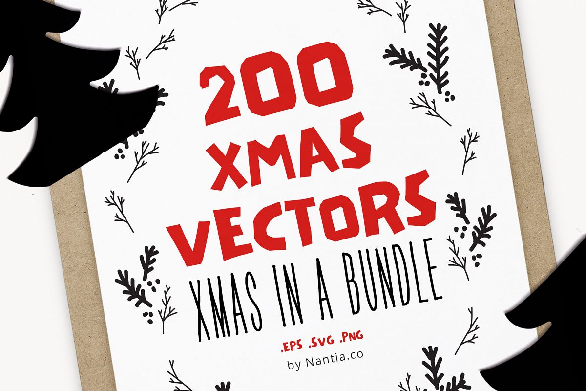 200 Items Christmas Bundle example image 1