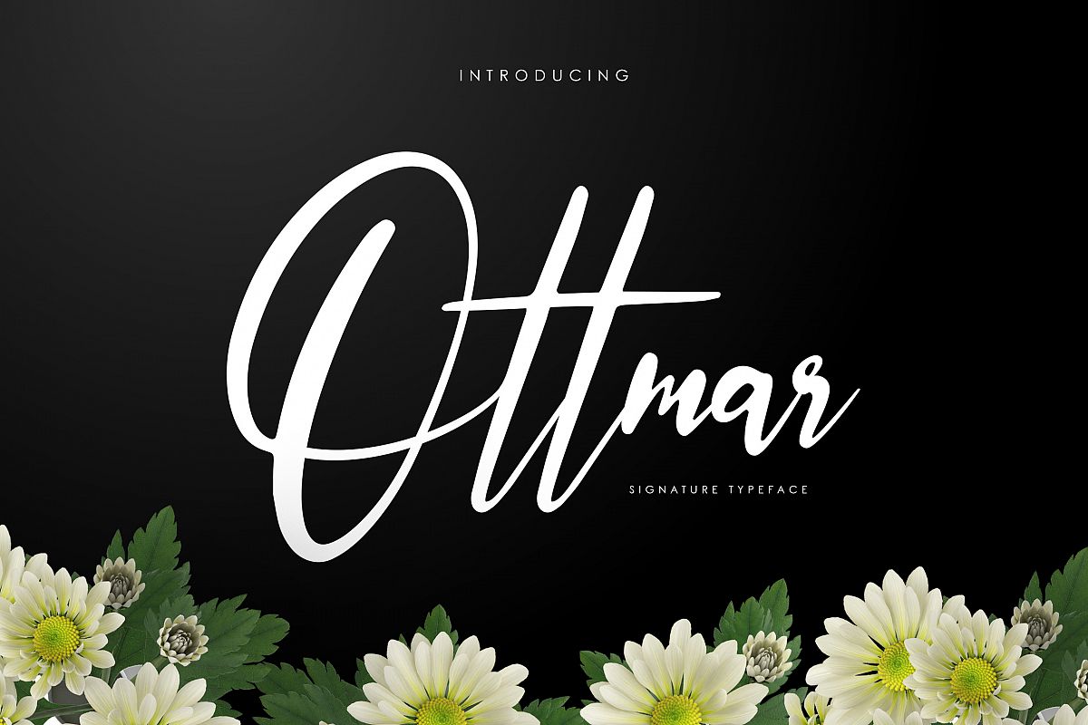 Ottmar - Handwritten font example image 1