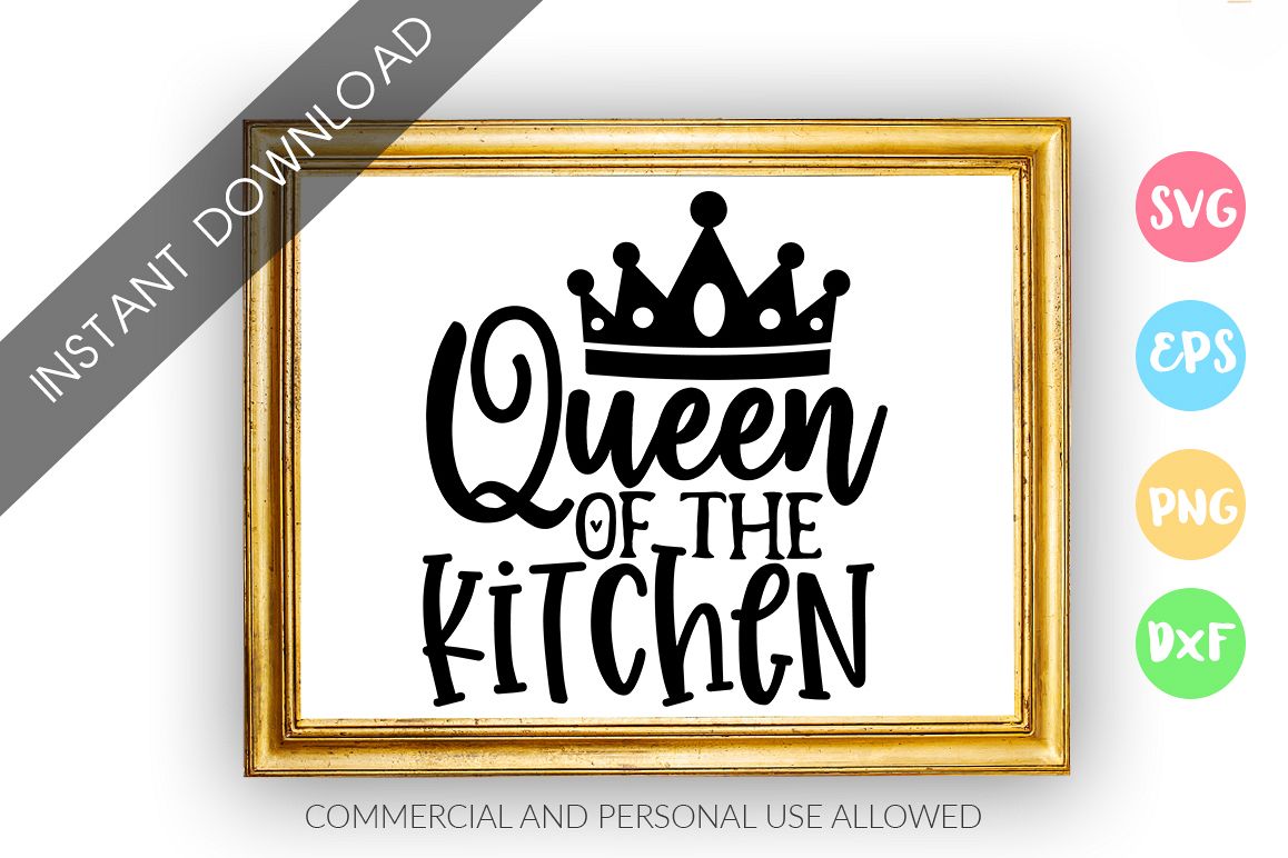 Queen of the kitchen SVG Design example image 1