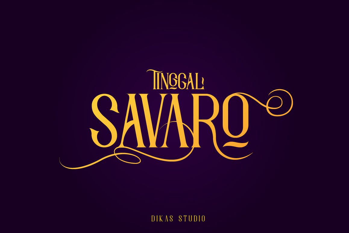 Savaro Typeface example image 1