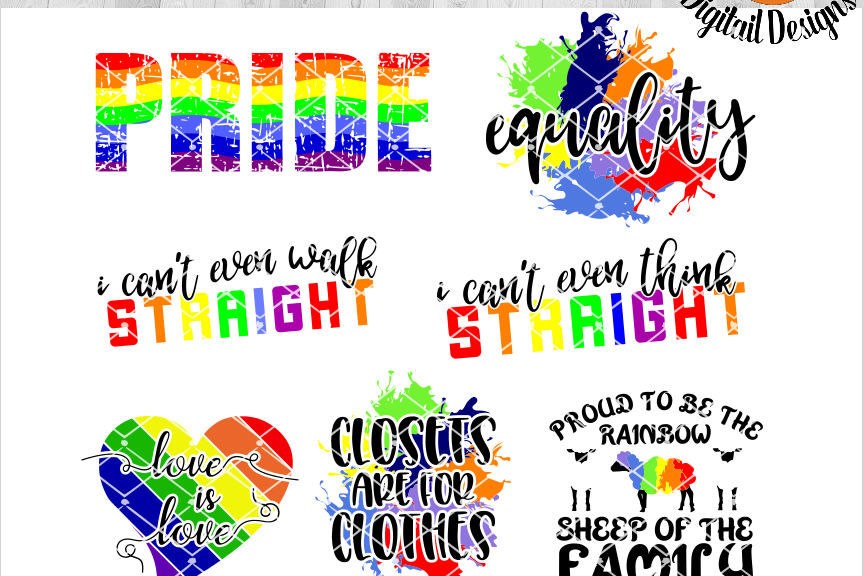 Download LGBT SVG Bundle - png - eps - dxf - ai - fcm - Gay Pride ...