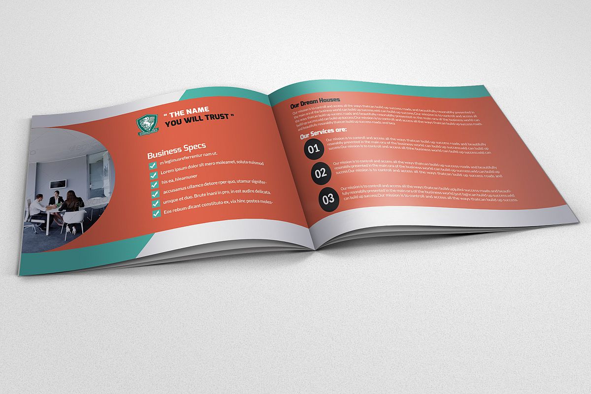 4 Pages Employment Business Bifold Brochure example image 1