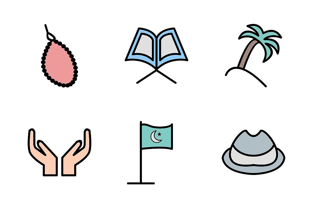 Set Of Ramadan Icons example image 1