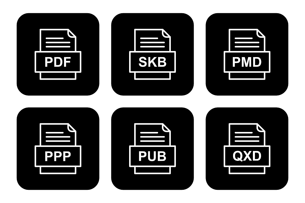 Set Of File Formats Icons example image 1