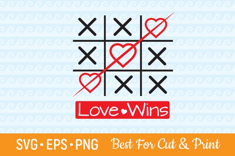 Tic Tac Toe Svg Love Svg Winning Svg Valentine S Day Svg 433264 Svgs Design Bundles