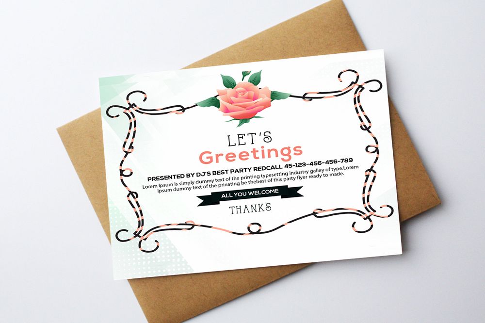 Greeting Card Template example image 1
