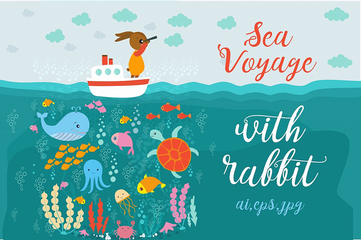 Sea Voyage with rabbit example image 1
