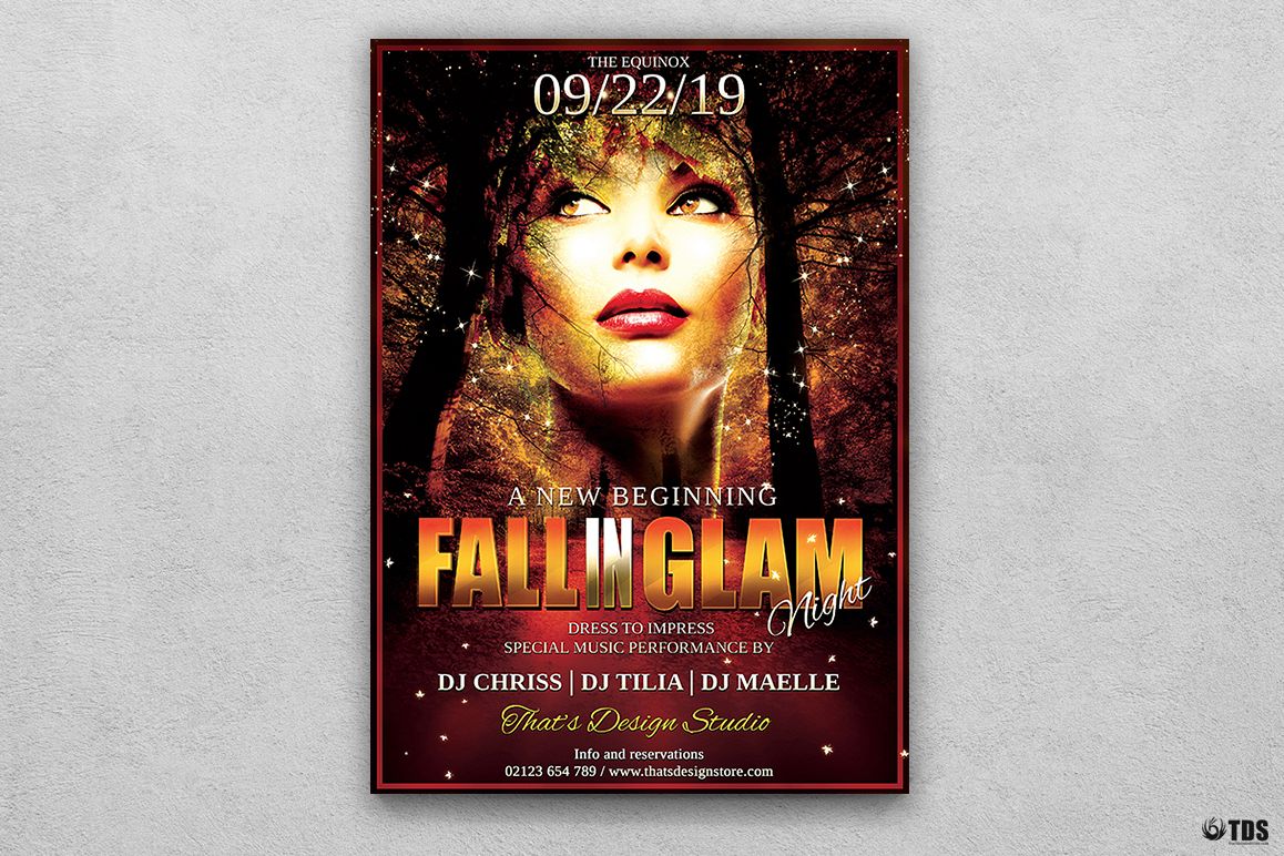 Fall in Glam Flyer Template V3 example image 1