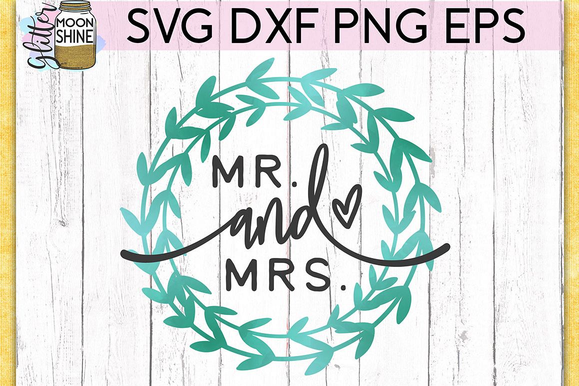 Mr. And Mrs. SVG DXF PNG EPS Cutting Files example image 1