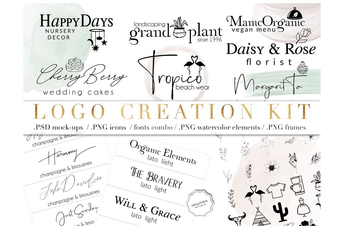 Logo Creator Kit - DIY LOGO example image 1