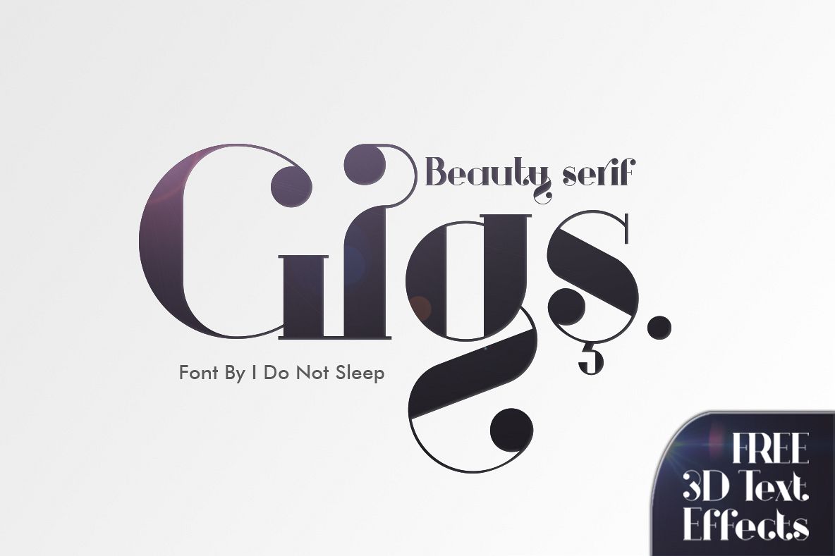 Gigs Beauty Serif Font example image 1