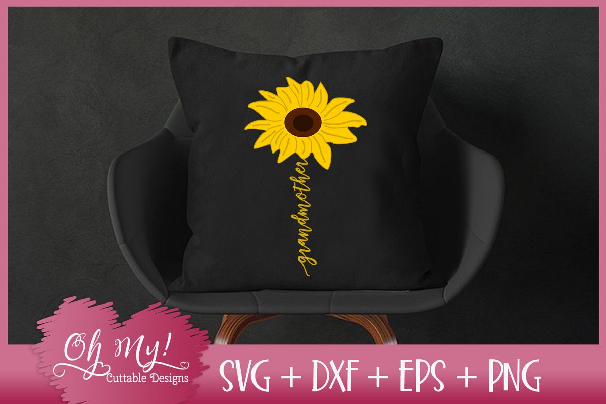 Download Grandmother Sunflower - SVG EPS DXF PNG Cutting File ...
